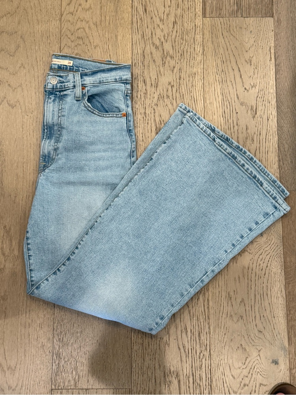 Wrangler Light Blue High-Rise Wide Leg Jeans